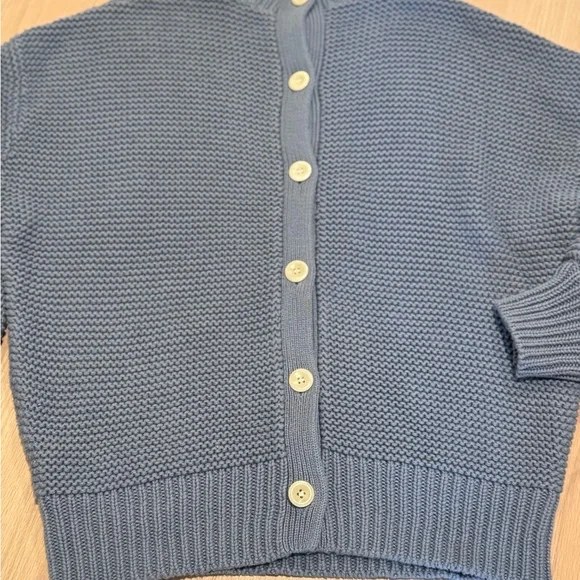 Alex Mill Button Back Sweater in Slate Blue/Gray Size Small - Picture 3 of 4